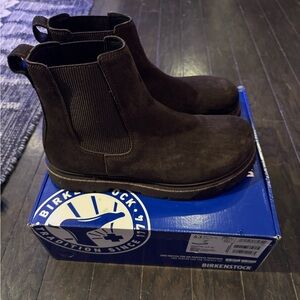 Birkenstock Highwood Slip On Men's Mocha Suede Boots